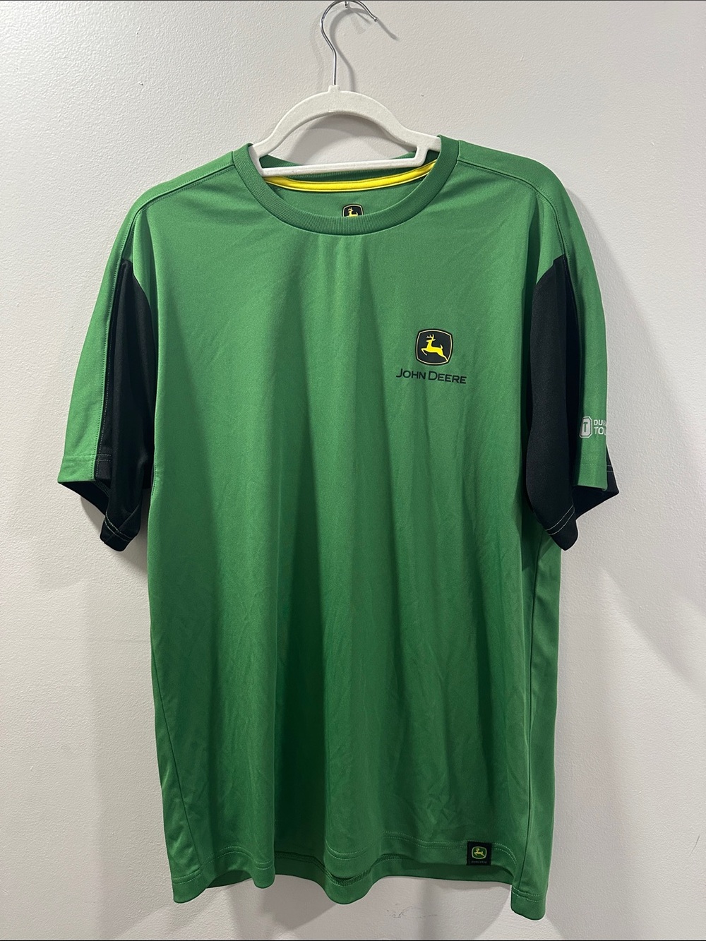 John Deere Green and Black Short-Sleeve Logo Tee